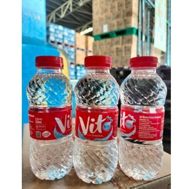 Air Mineral merk VIT botol 220ml isi 24 - BwerkahShop88