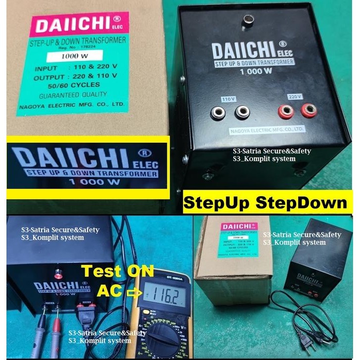 StepUp StepDown Transformer 1000 W Watt 220V 110V Step Up Down 1000W
