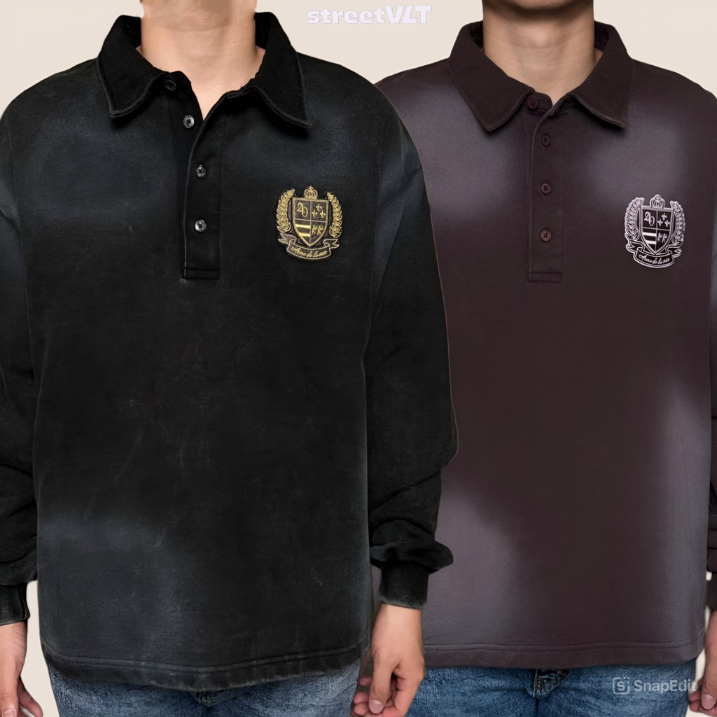 ADLV Washing Embro Rugby Sweatshirt Acme De La Vie