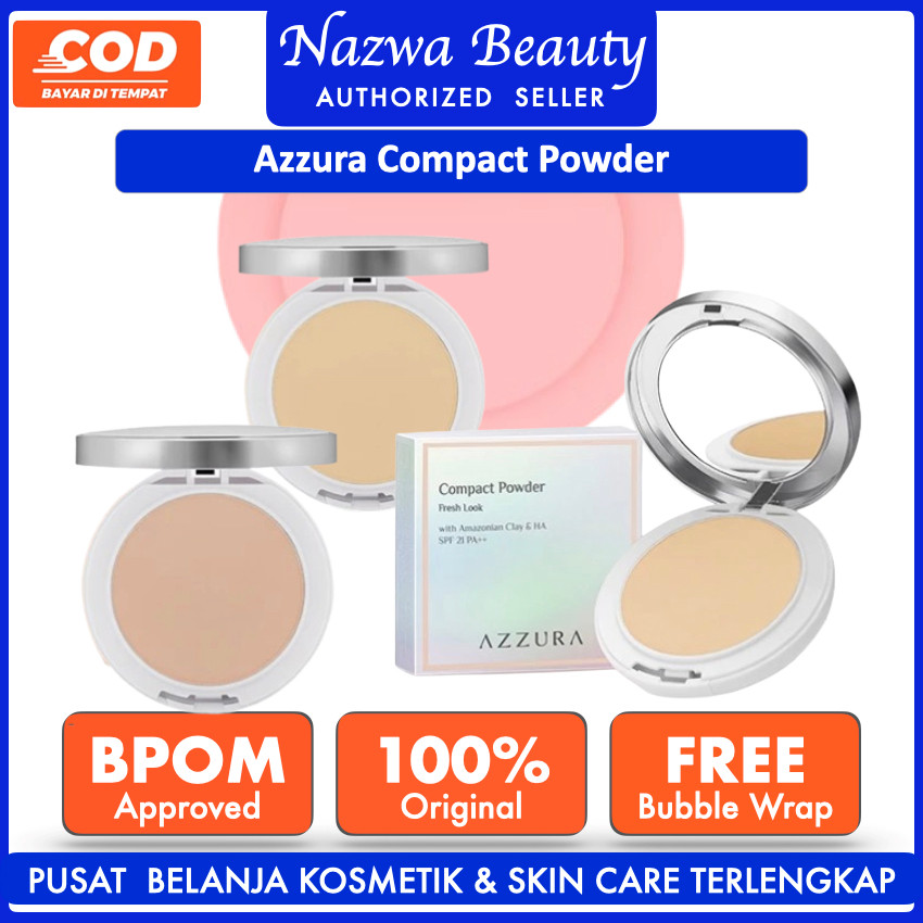 Nazwa Beauty AZZURA Compact Powder | Bedak Padat dengan SPF 21 PA++