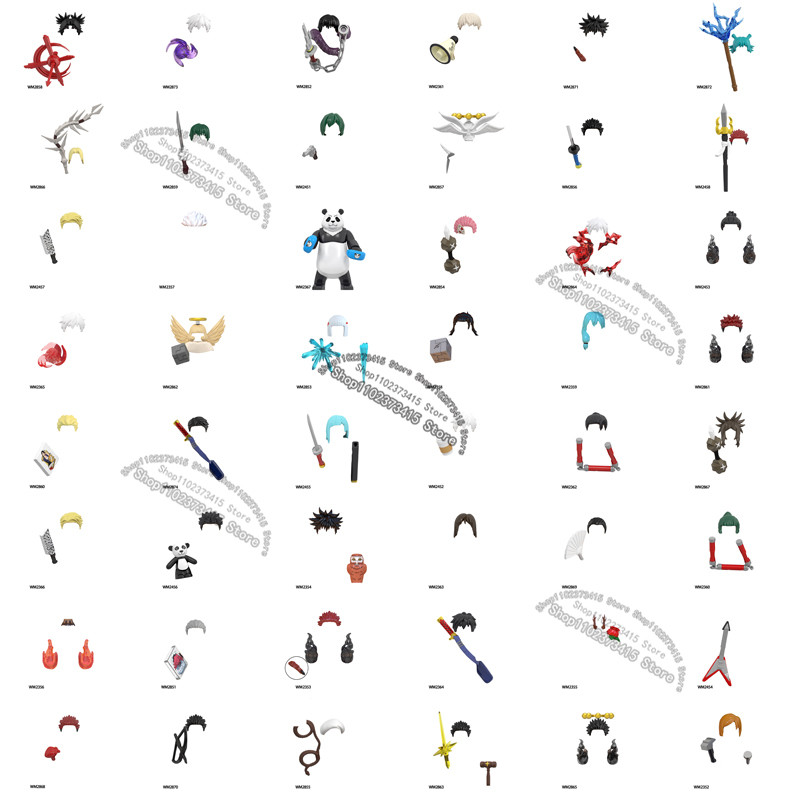 WM6139 WM6140 WM6149 WM6200 WM6201 WM6202 Jujutsu Kaisen Buig Blocks cartoon Anime Bricks Sukuna Mak