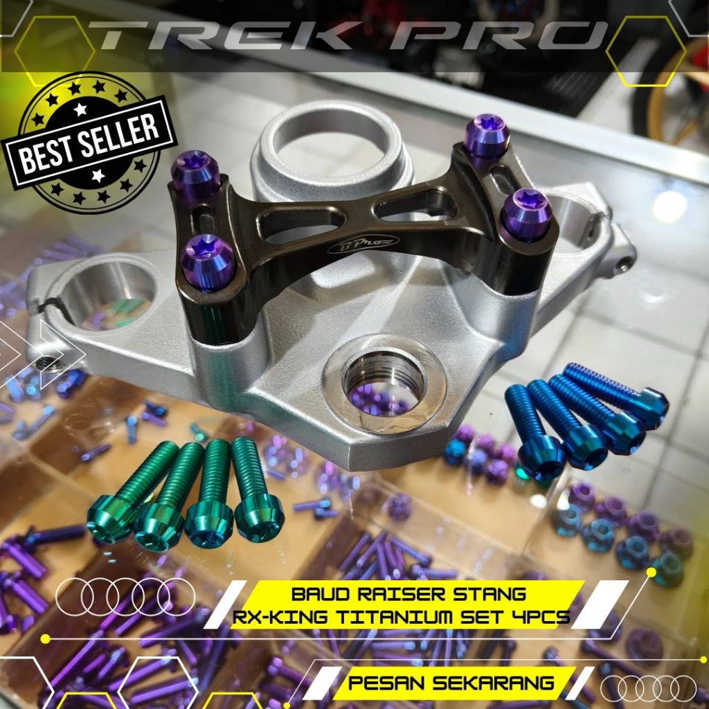 BAUD RAISER STANG RX-KING TITANIUM SET 4PCS