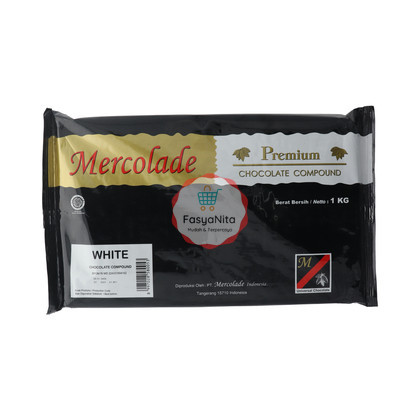 Cokelat Putih Batang - Chocolate Compound Mercolade White 5kg blok BATANG -Gosend Only - Fasyanita O