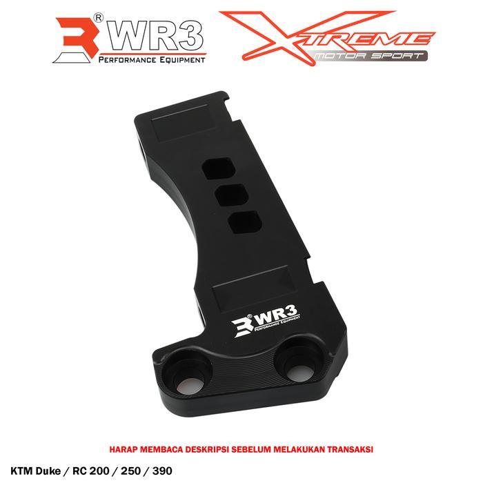 Breket Kaliper WR3 Depan For Brembo 4P1P KTM RC / DUKE 200 / 250 / 390 - Hitam by Inspire id