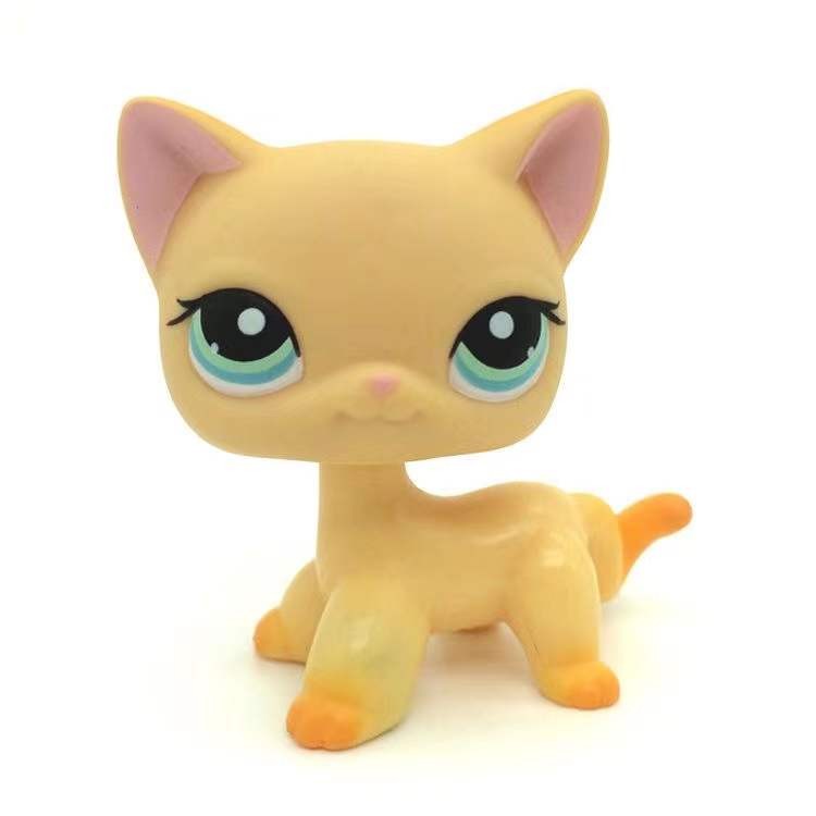 New Rare Lps Pet Shop Toys Shorthair Cat Cute Tiger Cat Lps Action Classic Gifts Children's Gifts
