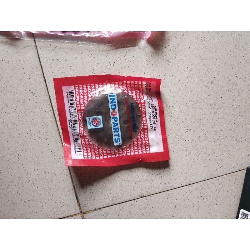 gear gir set/gear gir paket SMASH, SHOGUN 125,SMASH NEW 40T merk indoparts