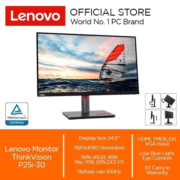 Lenovo ThinkVision P25i-30 24.5" IPS 48Hz