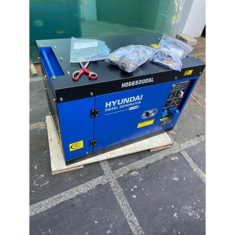 Genset Generator Silent Diesel Hyundai HDG 6500 DSL Genset Solar
