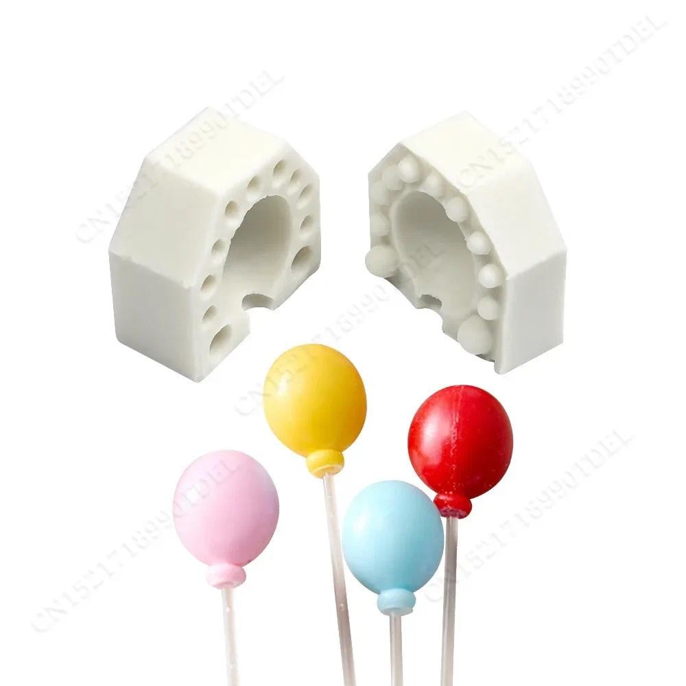 Mini 3D Oval Balloon Silicone Mold Fondant Chocolate Mould DIY Gumpaste Clay Candle Molds Cake Decor