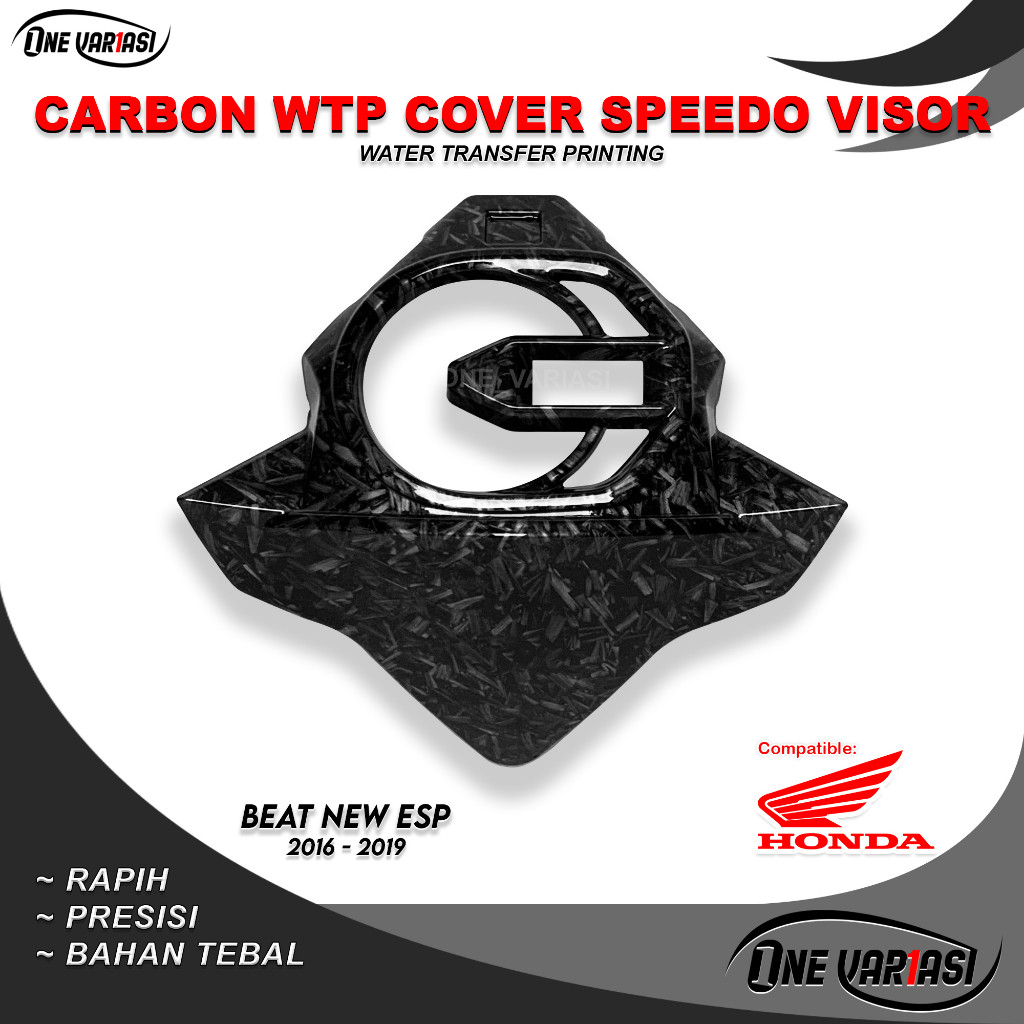 VISOR SPIDO BEAT CARBON BEAT ESP CARBON FORGED COVER SPEEDOMETER BEAT ESP KARBON 2016/2019 FORGED VA