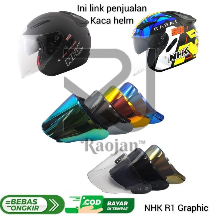 Kaca helm NHK R1 Visor helm NHK R1 Max R1 Elite