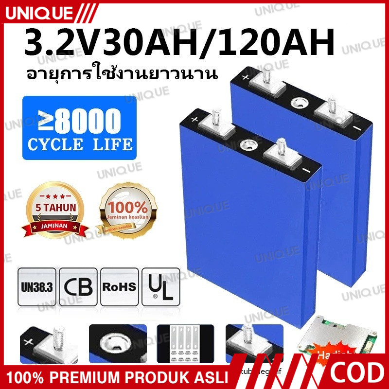 【8000+Cycle】UNIQUE UPS WATERPROOF BMS Battery LiFePO4 3.7V 25AH 30ah High Drain 3C/5C/6C Baru NEW Gr
