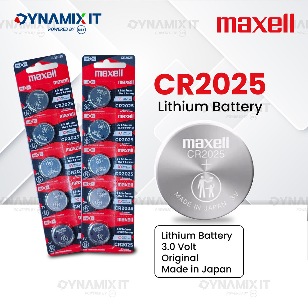 Baterai MAXELL CR2025 CR 2025 Lithium Original Japan | Baterai Jam Tangan Kalkulator Remote