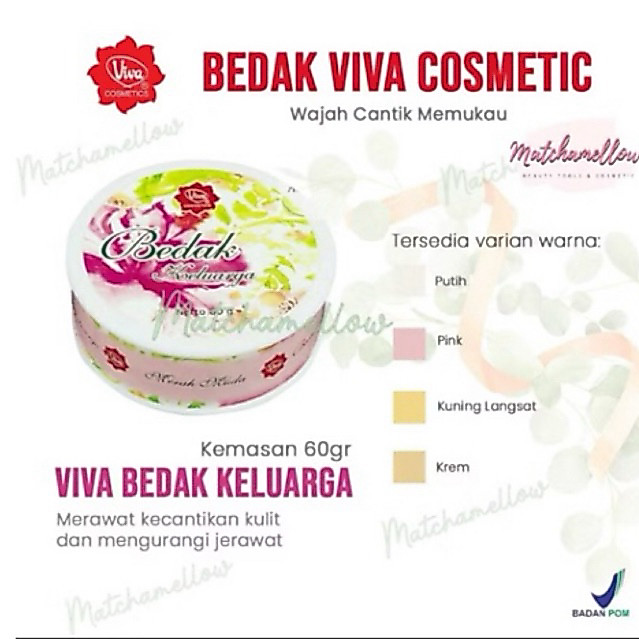 VIVA BEDAK KELUARGA 60gr Bedak Viva bedak keluarga