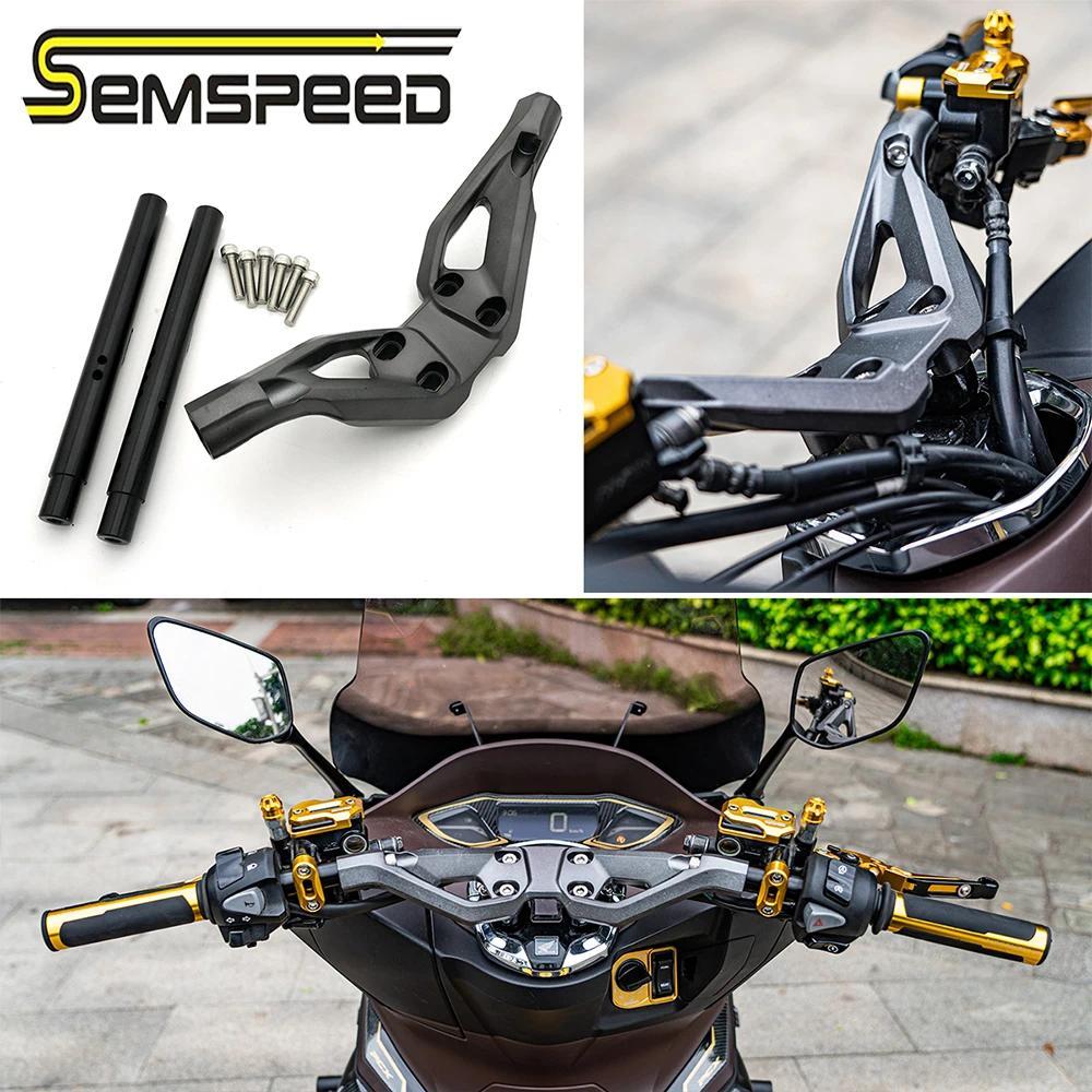 Semspeed Motorcycle CNC Handle Bar Mount Handlebar Clip Ons Bracket For Honda PCX125/150/160 2012-20