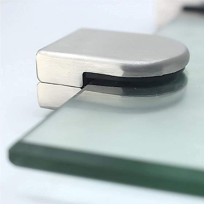 Penjepit Kaca Stainless Glass Clip Penjepit Kaca Dinding Penjepit Sudut Kaca Jepitan Kaca Stainless
