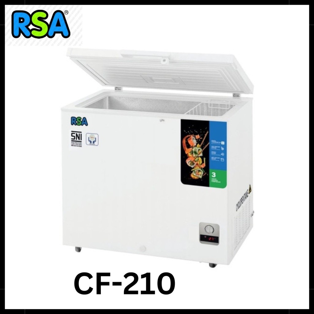 Freezer BOX RSA CF210 rsa 200liter/  Chest Freezer RSA 2000Liter / 200L  pendingin daging RSA