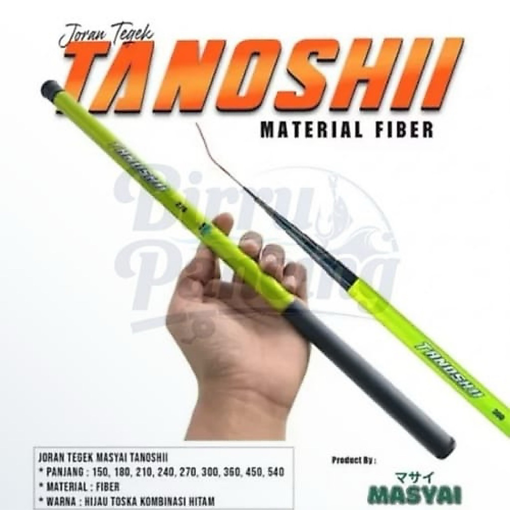 Joran Tegek Tanoshi Ruas Pendek Material Fiber