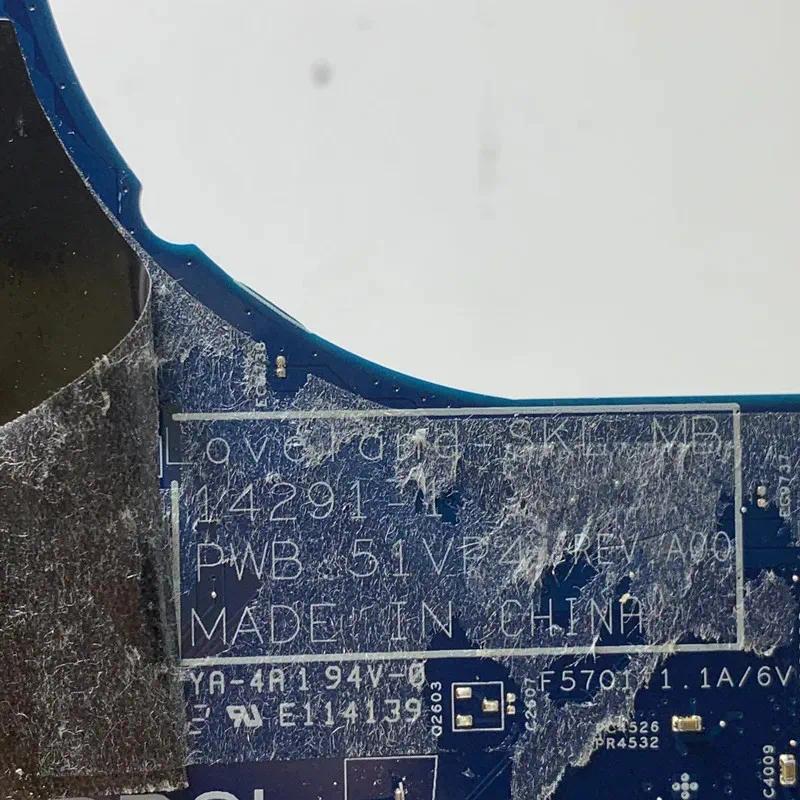14291-1 Mainboard For DELL 3470 3570 Laptop Motherboard With I3/I5/I7-6th Gen CPU GM/920M 100% Fully