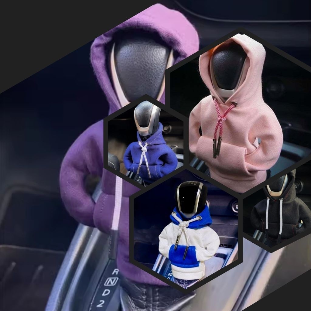 Hoodie Penutup Persneling Mobil Aksesoris Pegangan Roda Gigi Manual Otomatis - Kids Basement