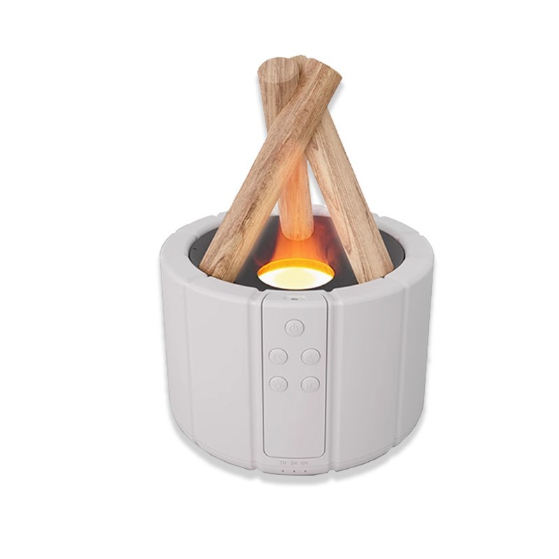 READY Bonfire Humidifier Diffuser Aromatherapy Hening Senyap Pelembab Udara Api Unggun LED Cahaya