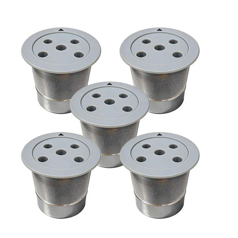 JUSTINLAU Reusable 5-Hole Coffee Dripper Stainless Steel K Cup Coffee Pod Filter Net for Keurig K Su