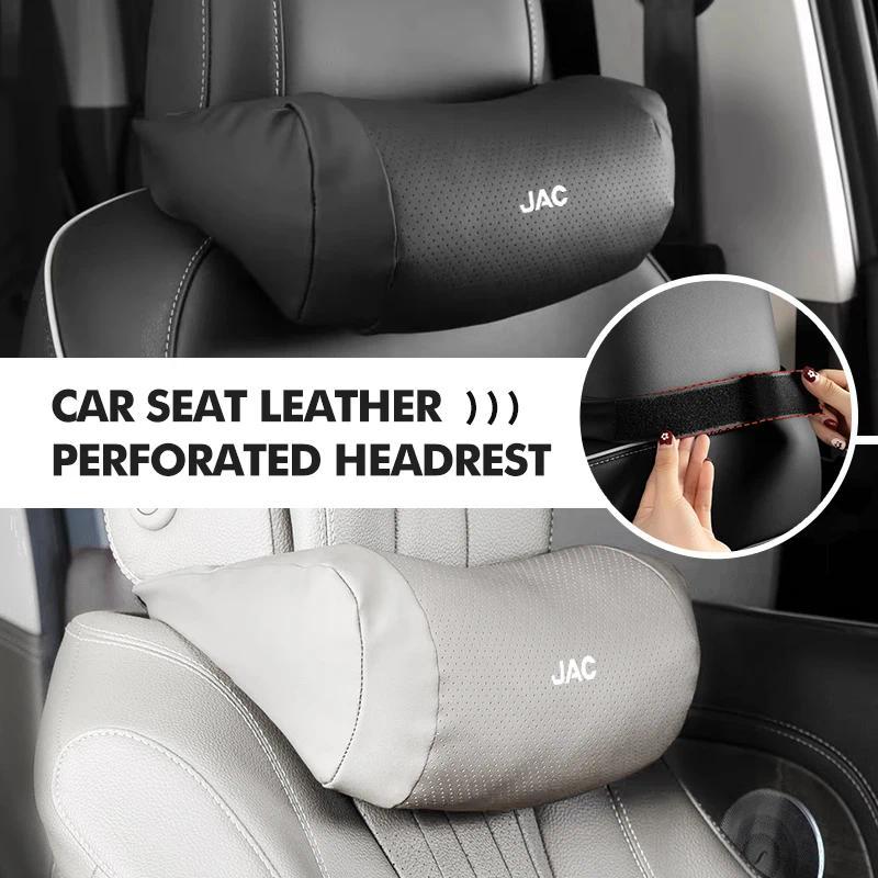 Car Seat Headrest Pillow Cushion Leather Head Neck Protector For JAC Vapour Refine J3 J2 S5 A5 J5 J6