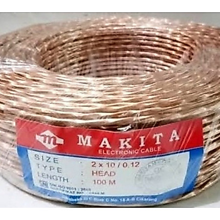 KABEL STEREO MAKITA GOLD KABEL HEAD HEAT MICROPHONE KECIL ISI 3 KABEL STEREO TEMBAGA ASLI MAKITA