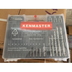 PROMO Mata Bor Set KENMASTER Kayu, Besi, Beton, Obeng, Mata Bor Set Kayu, Besi, Beton, Obeng, Mata B