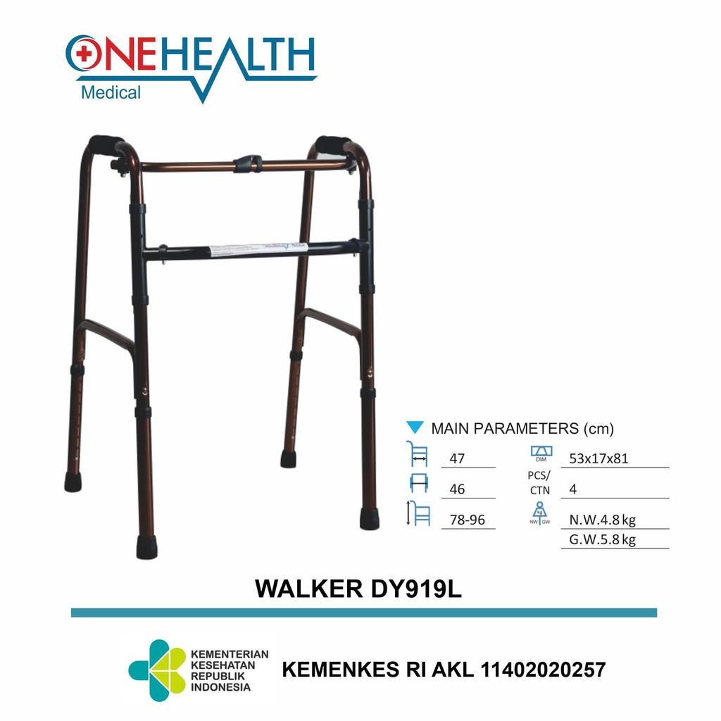 Walker Lipat Alat Bantu Jalan Lansia