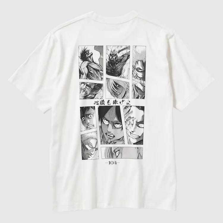 Tshirt Baju Kaos Distro Uniqlo X Attack On Titan Final Season | UT Graphic Division Wht 2023