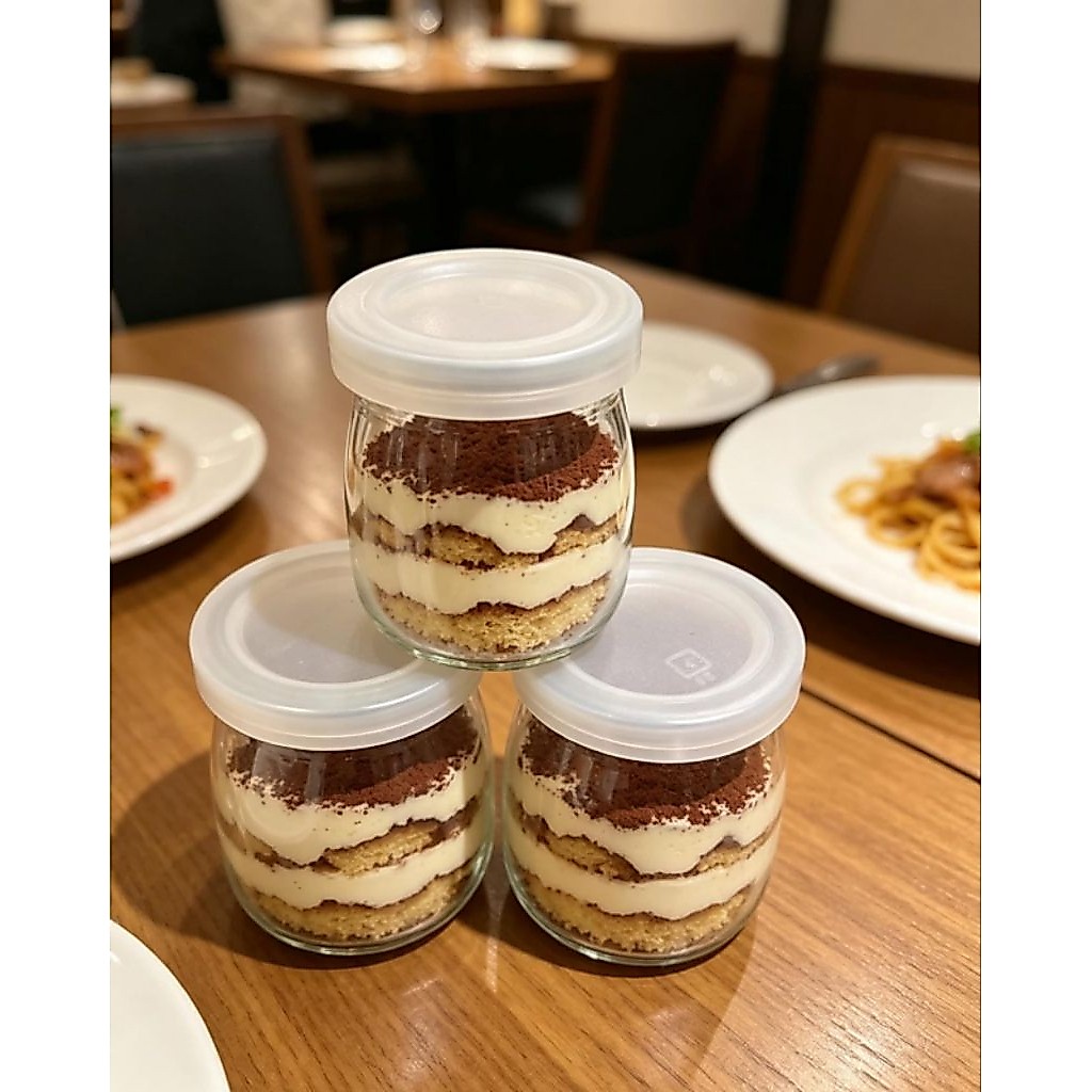 Jar Pudding Kaca/Topes Mini Kaca Premium - Dessert Jar Elegan