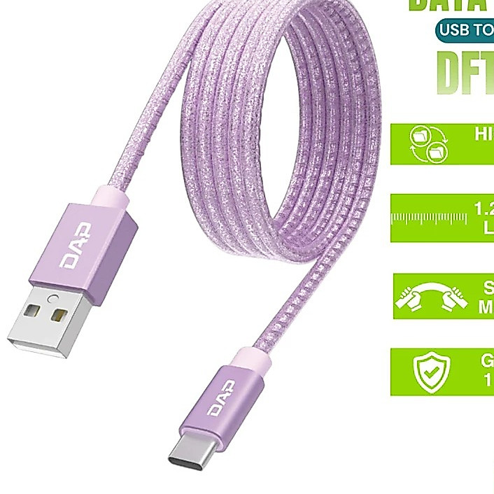 DAP DFC120 kabel data Type - C to Type-C 65W Fast Charging 1.2M