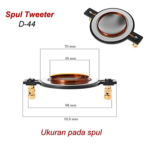 Spull Twiter Coil 1 Inch 1.75 Inch Spool Tweeter D4