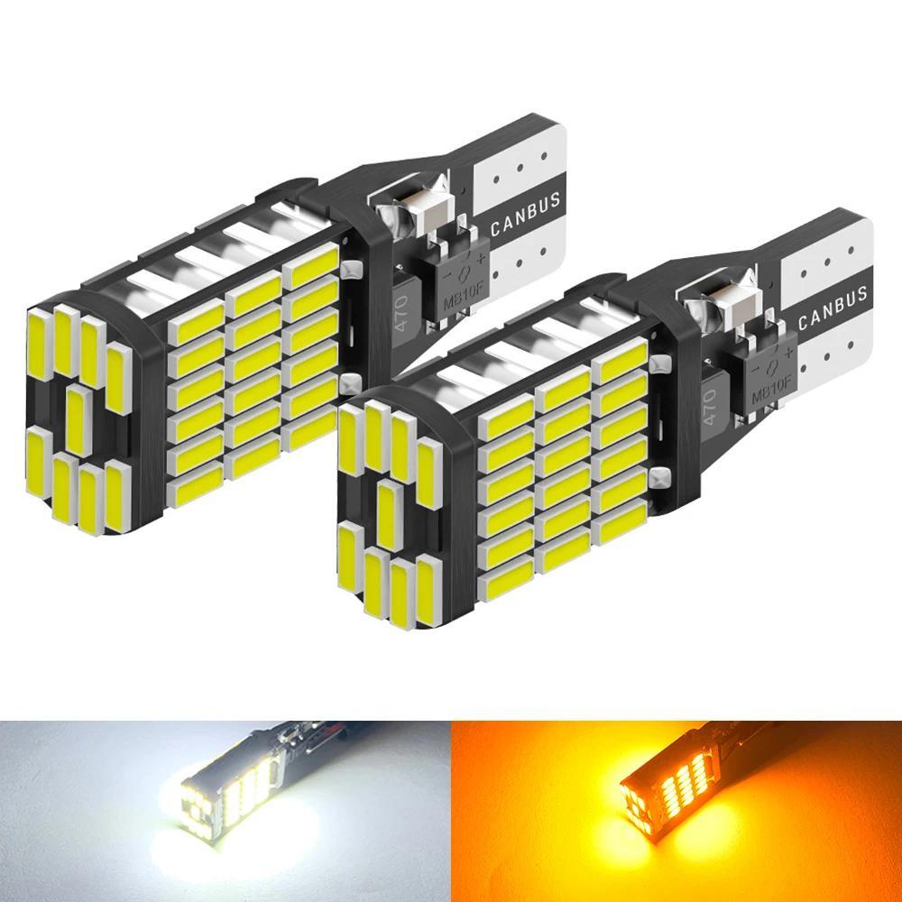 2pcs T15 4014 45ips W16W 921 912 LED Backup Light Reserve Lamp Canbus Bulbs High Power LED Canbus W1