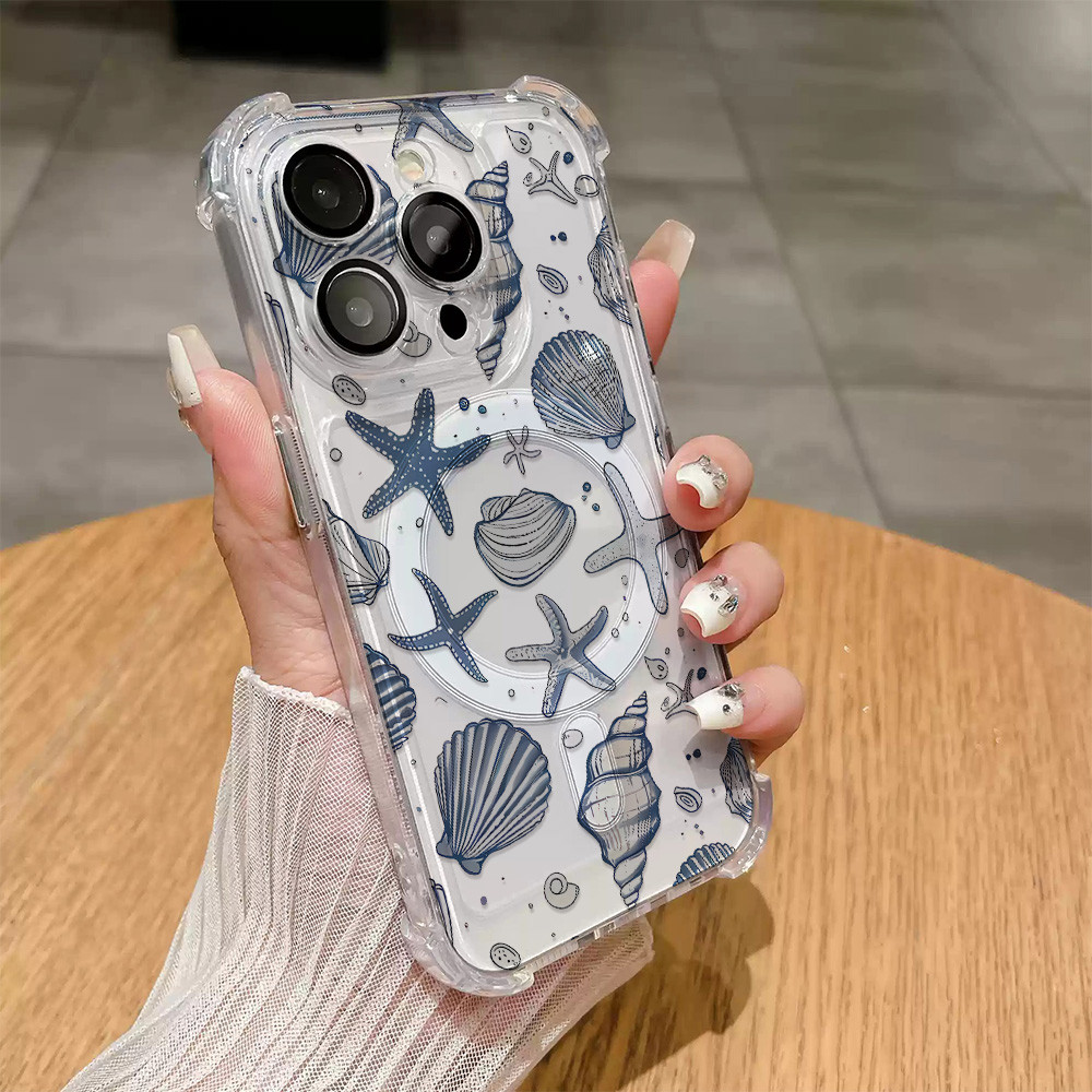 TREASURECASE Phone Ocean Treasures Case for iPhone 7 8 6 6 S Plus 11 12 13 14 15 Pro MAX XR XS MAX 7