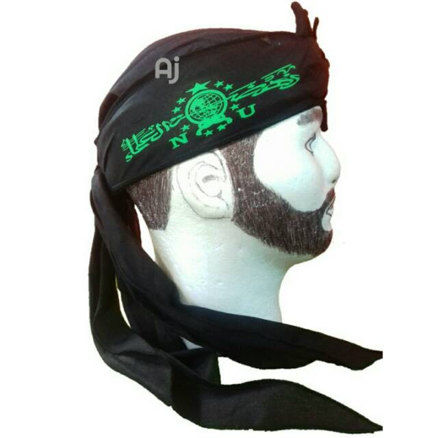 MURAH blangkon Nu hitam polos motif sablon udeng iket sunda jawa totopong praktis jadi kliwir panjan