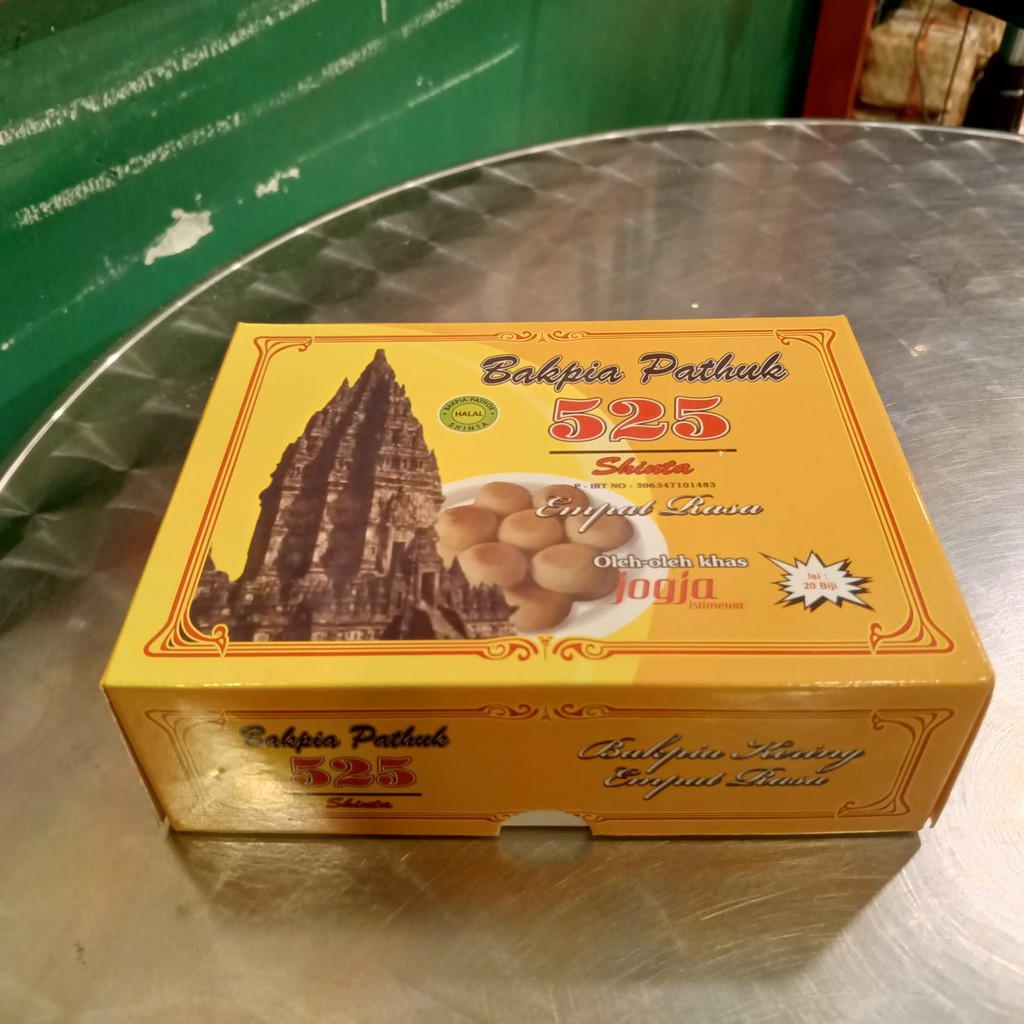 

Bakpia Pathok 525 - Bakpia Kering Empat Rasa Isi 20 Free Vakum Khas Jogja