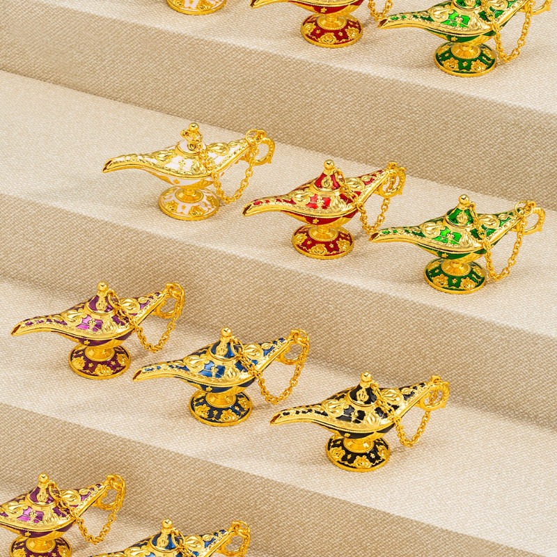 Lampu Ajaib Aladdin Lampu Ajaib dan Jin Aladdin: Toples Permohonan Dekoratif Halloween Ornamen Dekor