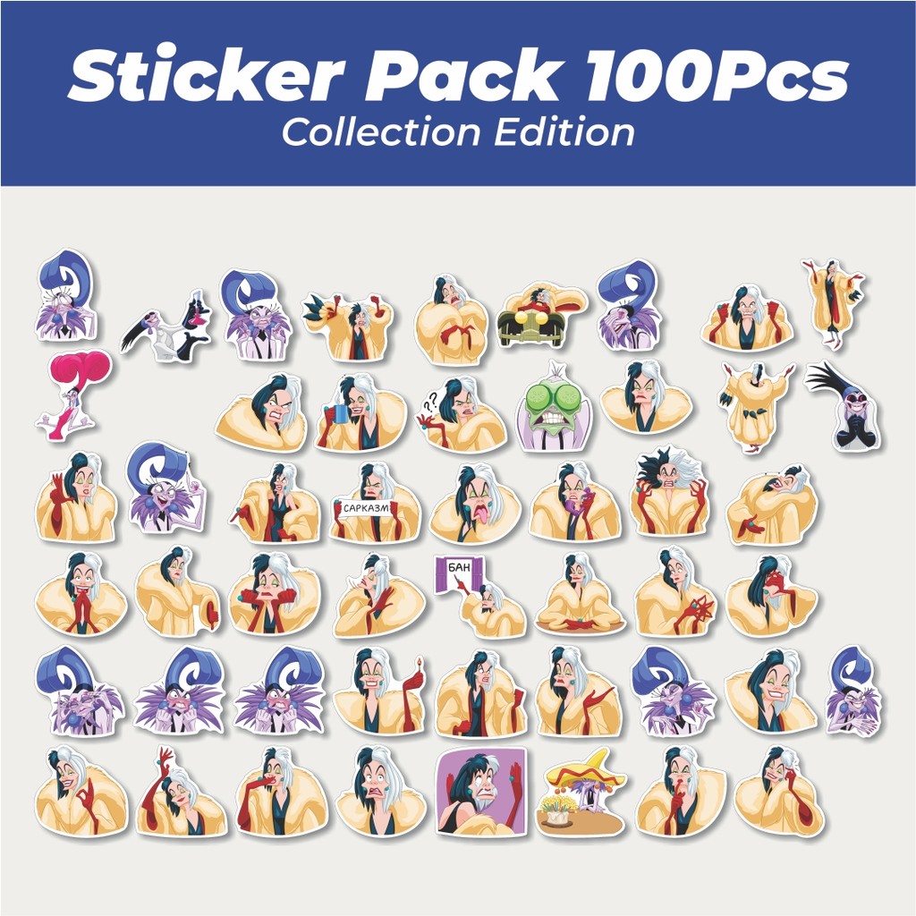 

Hot Stiker Karakter Cruella de Vil Lucu Anti Air Stikers Berperekat Waterproof Sticker Decal Buat Motor Helm Buku Journal Koper Casing HP Laptop Botol Minum