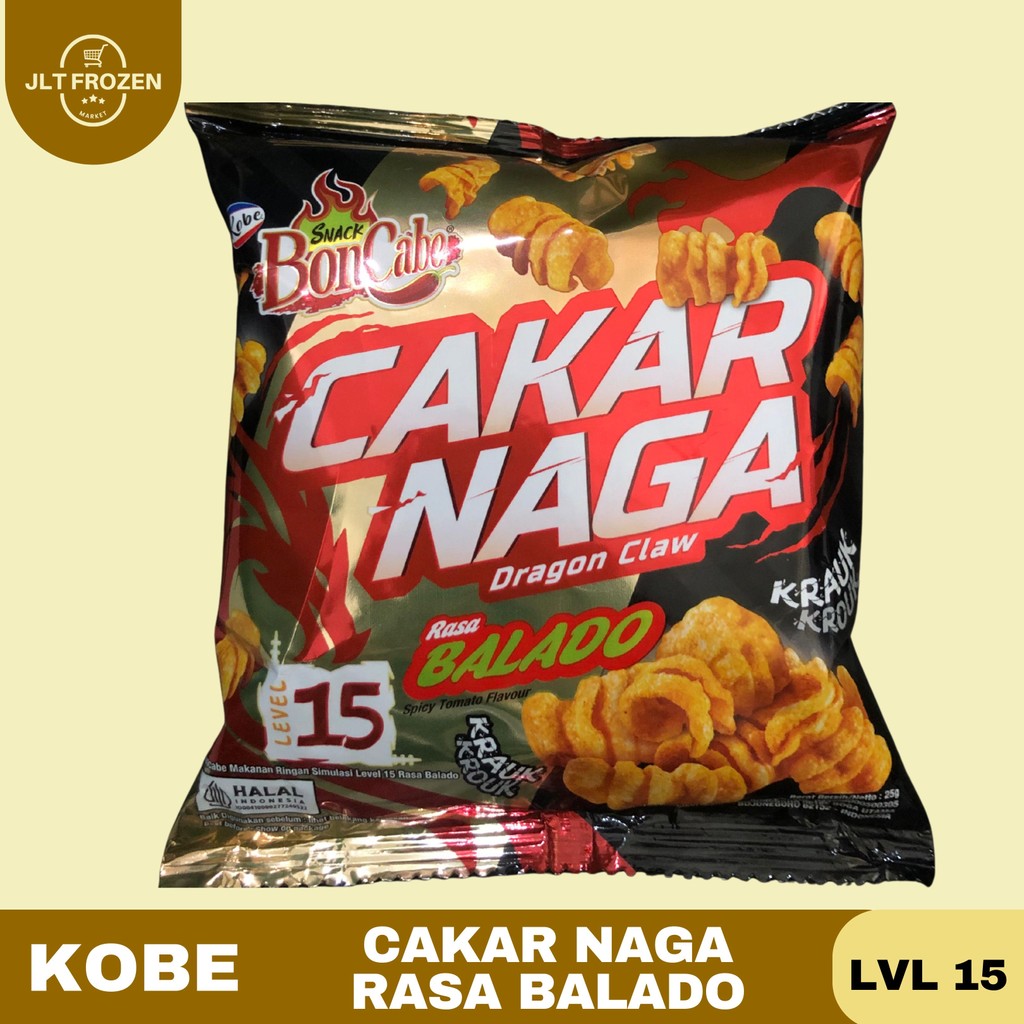 

Kobe Boncabe Cakar Naga Level 15 kemasan 25g -1PCS / Rasa Balado /Kobe Cakar Naga / Dragon Claw