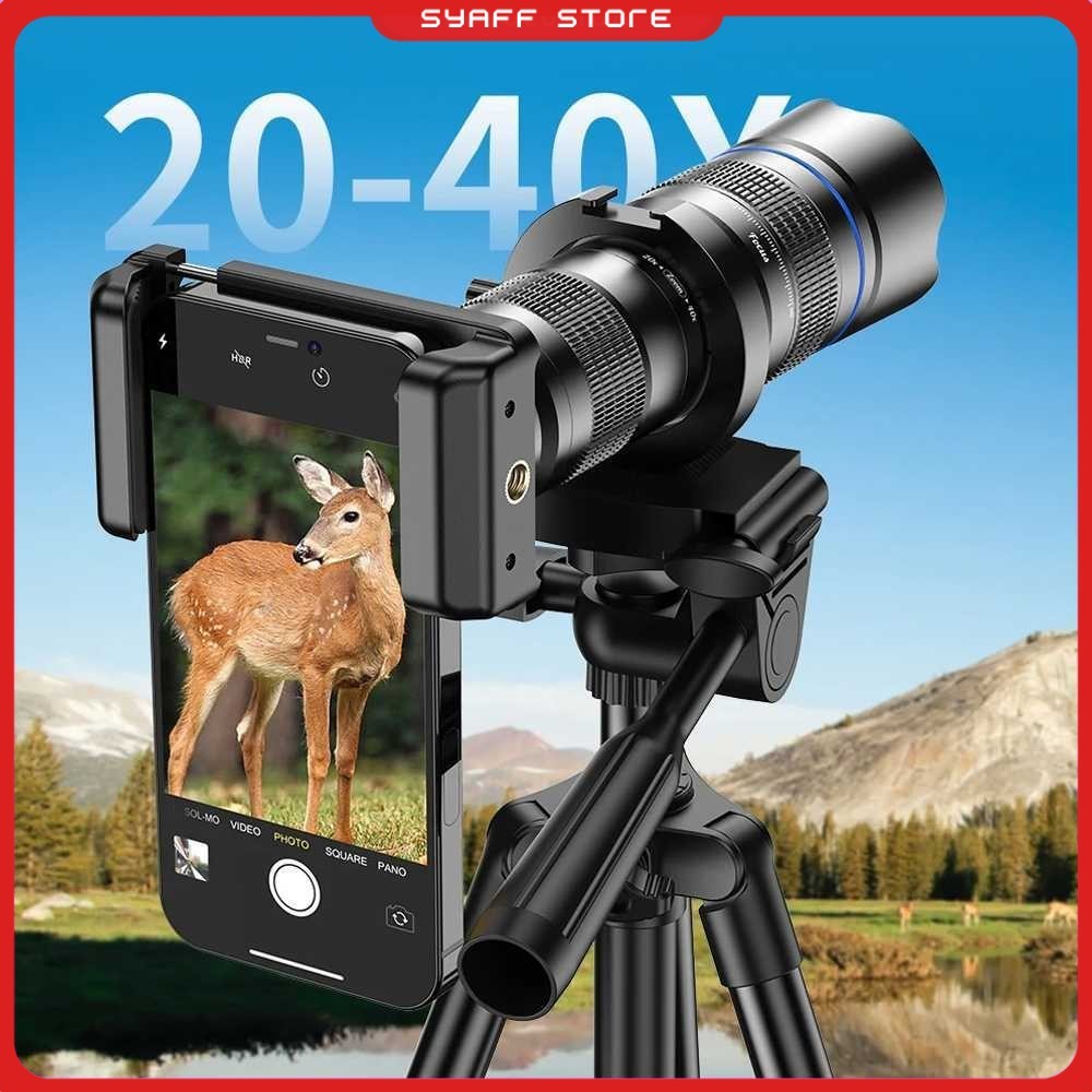 APEXEL Lensa Tele Smartphone Monocular Telephoto 40X with Tripod - APL-20-40XCR50