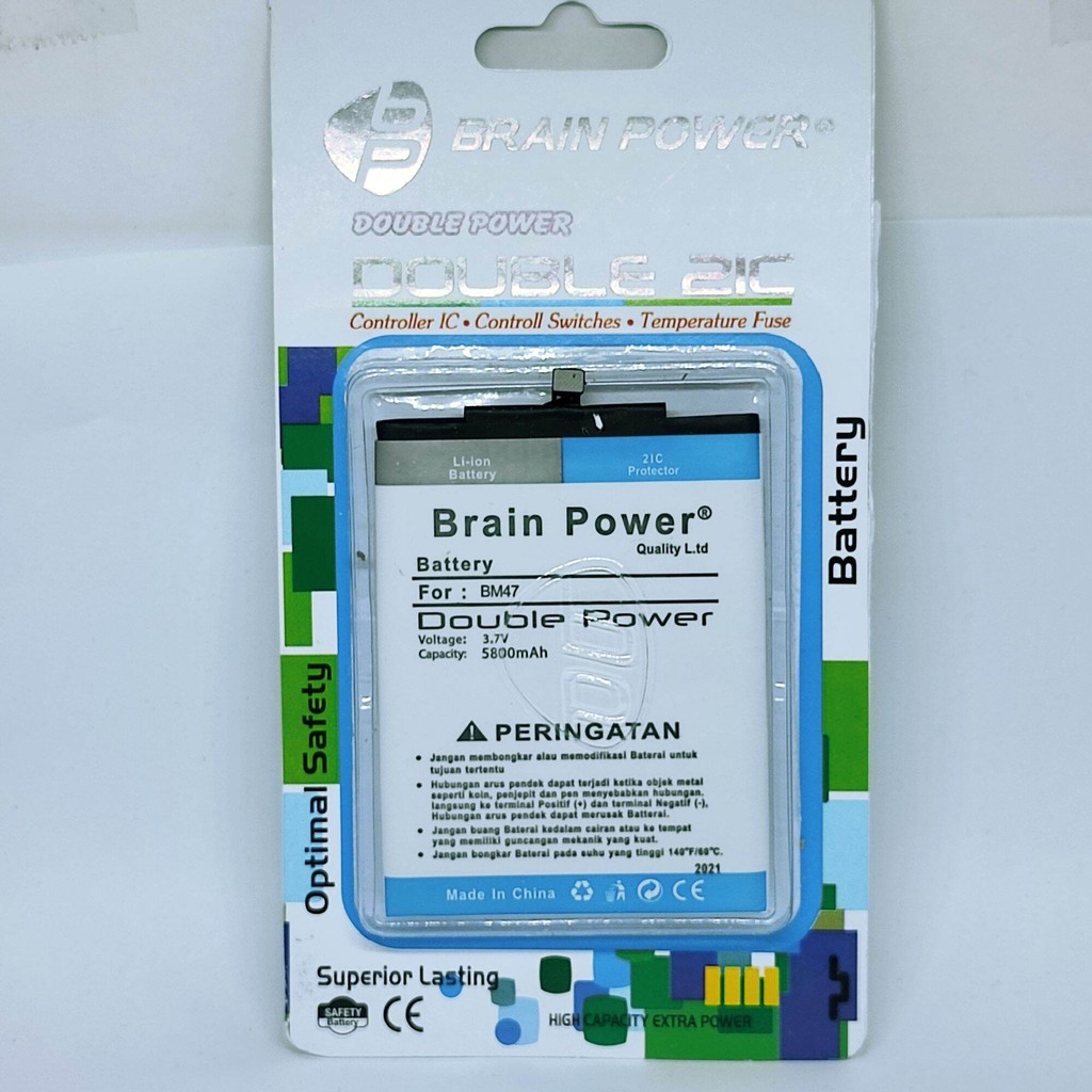 BATERAI  DOUBLE POWER XIAOMI REDMI 4X BM47 BM 47 5800MAH ORIGINAL
