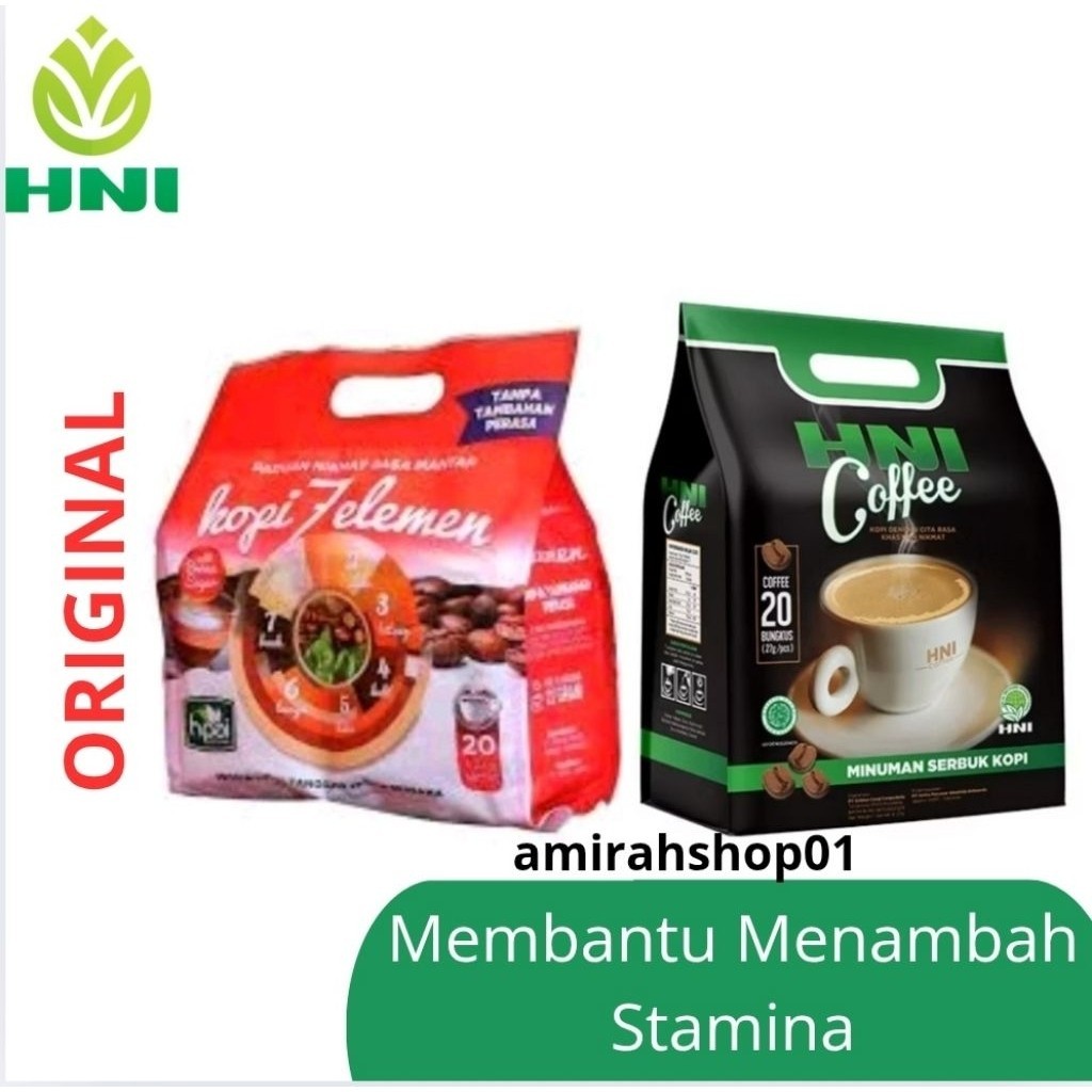 

Kopi Sevel 7 Elemen & HNI Coffee Isi 20 Sachet Exp. 2027