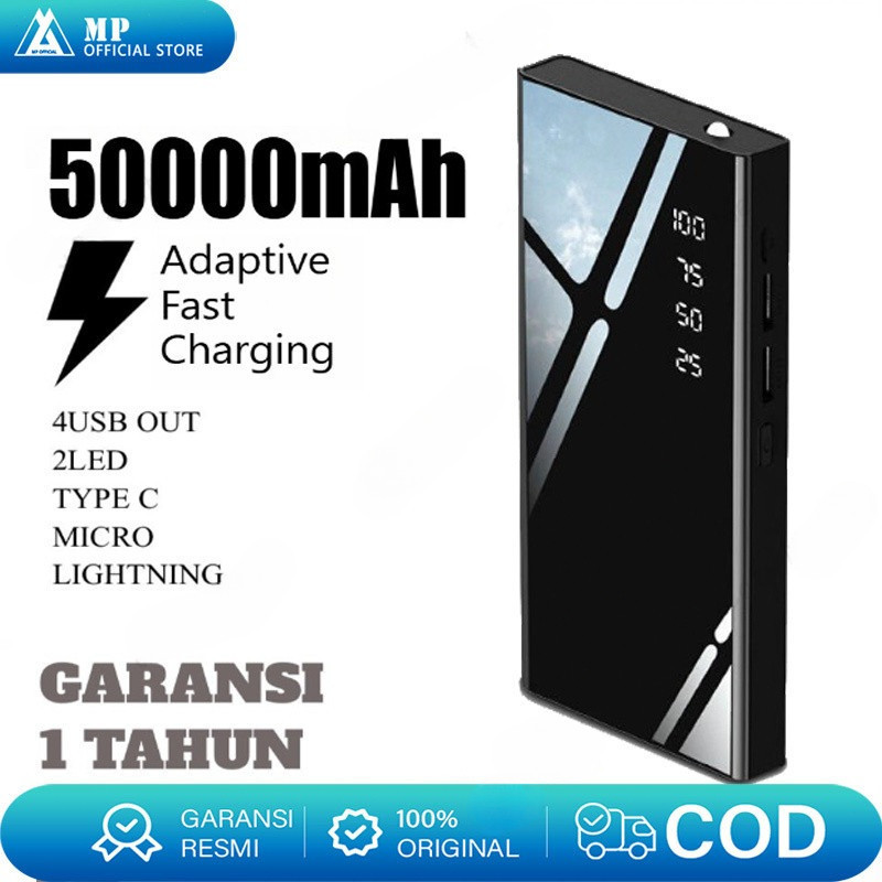 Powerbank 50000 mah Digital Display Fast Charging