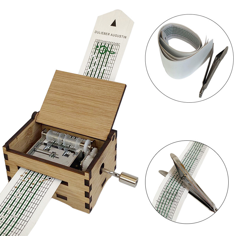 Wooden Music Box 15 tone Paper bag Music Box Paper bag custom paper bag Music Box