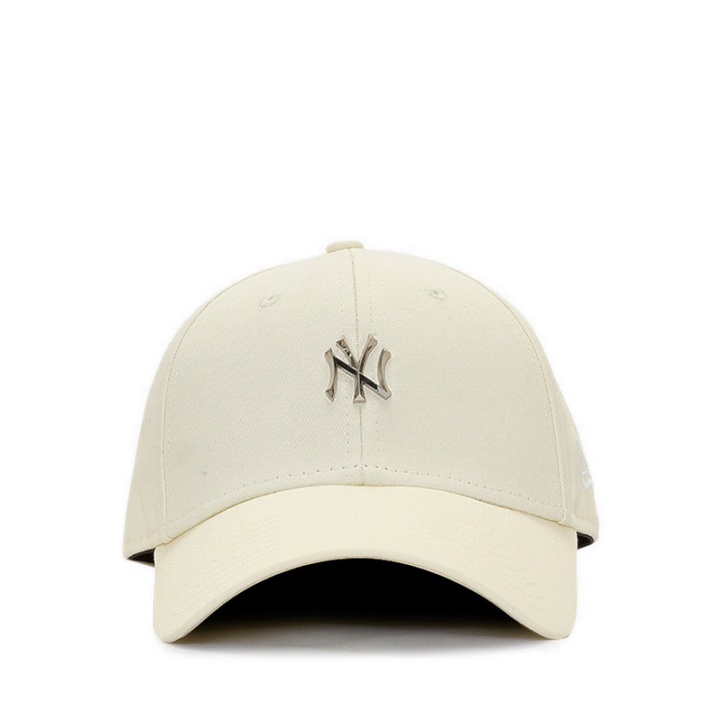 New Era 940 Metal Badge Mini New York Yankees Men's Cap - Chrome White