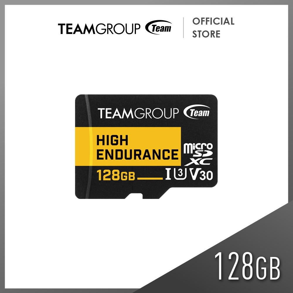 TEAMGROUP High Endurance MicroSDXC V30 U3 UHS-1 128GB NO Adapter