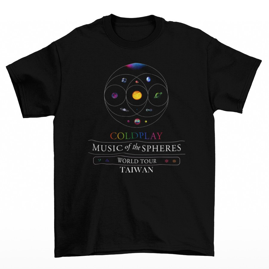 Kaos Band Pria TOMOINC ColdPlay - Music Of The Spheres Taiwan