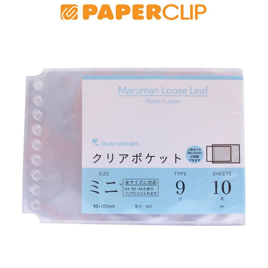 

CLEAR POCKET FILE NOTE MARUMAN L485